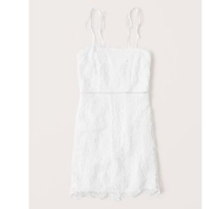 AF Tie strap lace dress size S Tall white